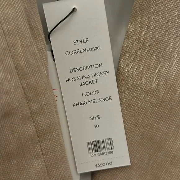 VERONICA BEARD Pantsuit Hosanna Linen Dickey Jacket Aubrie Pants 10 Blazer Suit - Picture 14 of 16